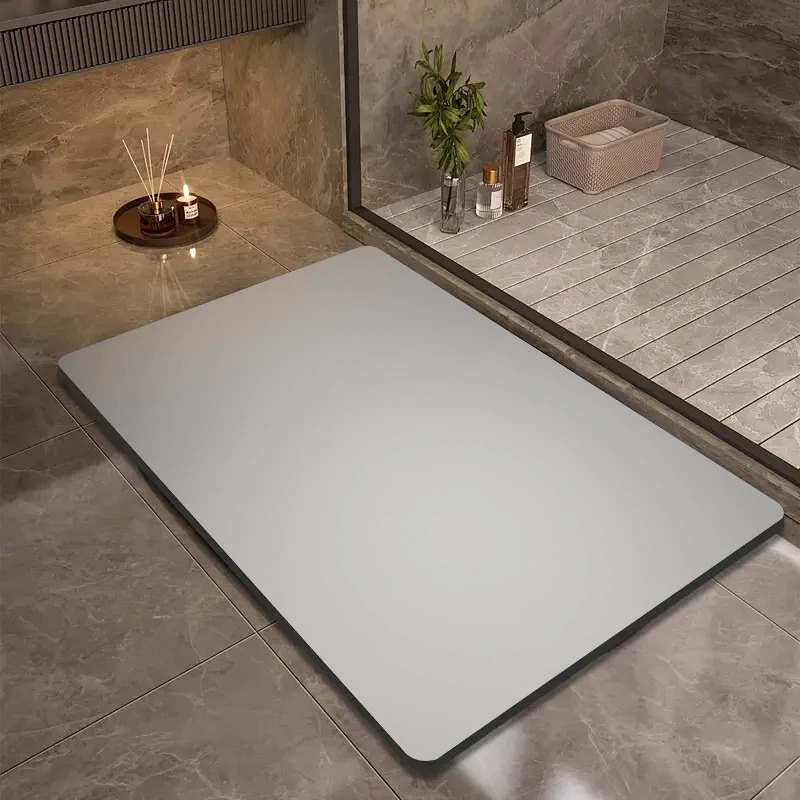 Bamboo Bath Mat - VIKAMA Diatomite Bath Mat Solid Color
