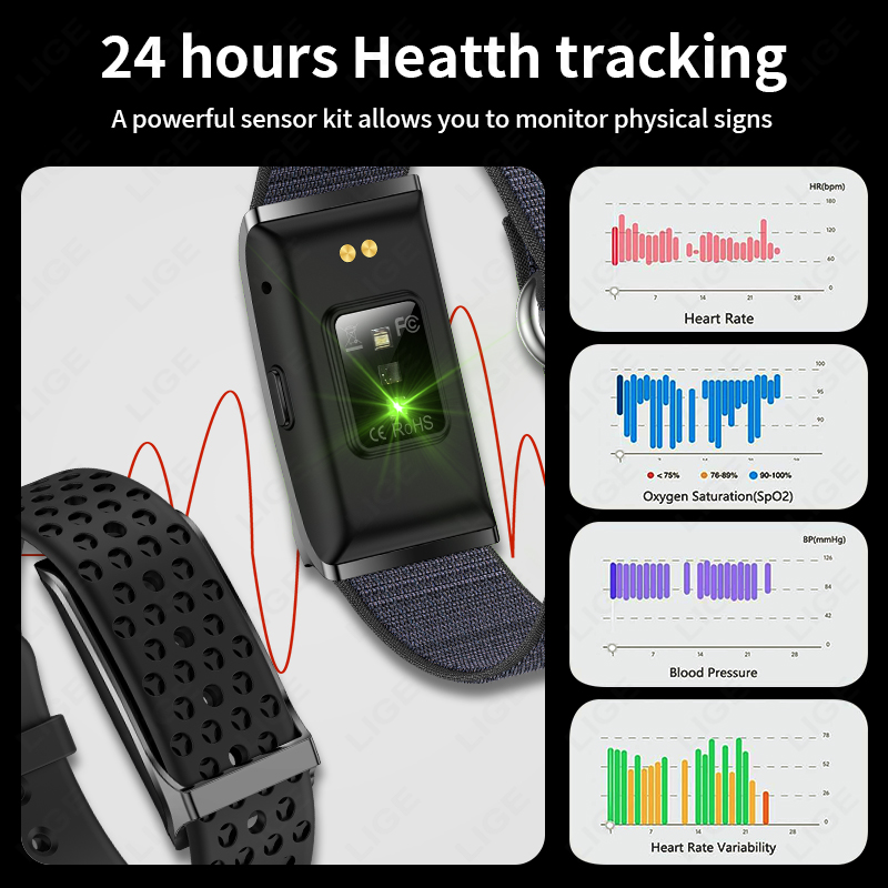LIGE Smart Watch Heart Rate Bl - огляд і ціна Health Wellness Bracelet