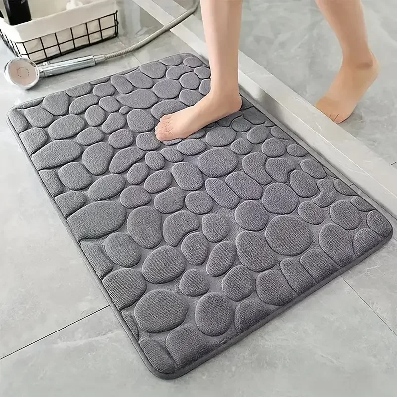 3D Non Slip Bathroom Mat Cobbl - огляд і ціна Bamboo Bath Mat