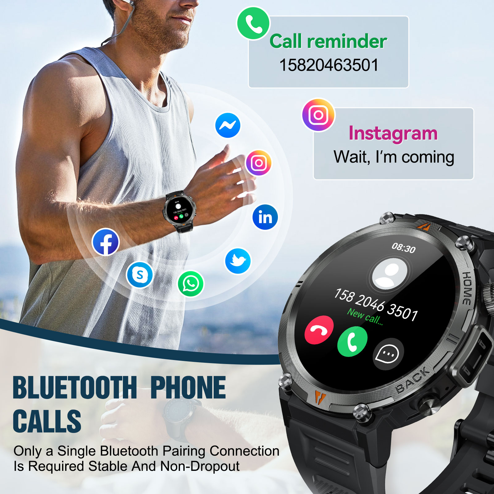 EIGIIS KE3 Bluetooth Call Smar - огляд і ціна Health Wellness Bracelet